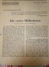 Papier blatt doppelseite august 1944 berlin vintage 2wk MG
