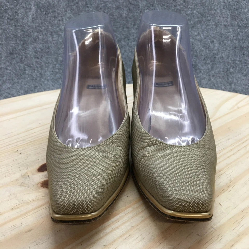 Zapatos de salón Stuart Weitzman para mujer 7,5 B sin cordones beige punta cuadrada informales Foto 4 de 4