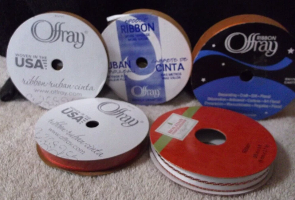5 Rolls of Ribbon--1 new 4 used - Image 2 of 2