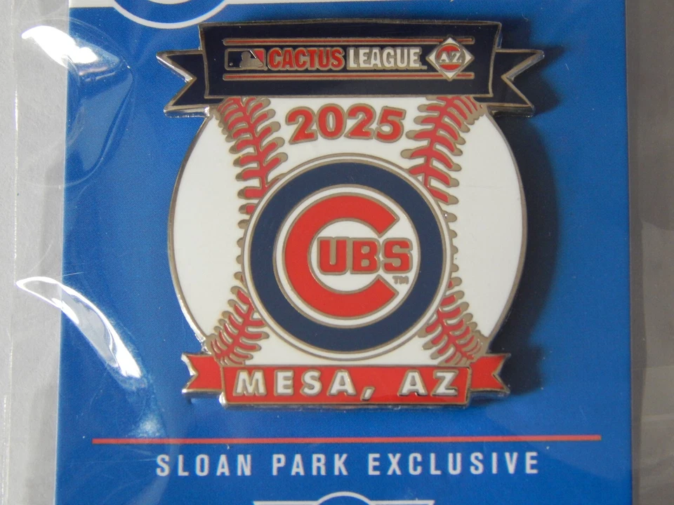 2025 CHICAGO CUBS MLB EXCLUSIVE OFFICIAL SPRING TRAINING CACTUS LEAGUE TEAM PIN - Image 2 of 4