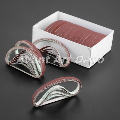 20Pcs Abrasive Sharpening Belts For Eastman Cutting Machine Medium Sand