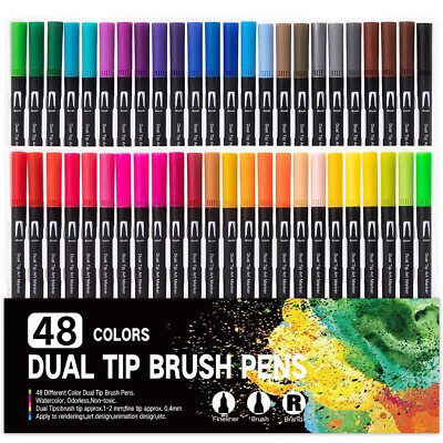 Markers Art Pens Multicolour Acrylic Paint Set Waterproof Extra Fine Tip DIY USA