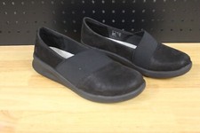 CLOUDSTEPPERS by Clarks Slip-On Shoes-Moon Black-8W-A387559-PreOwned
