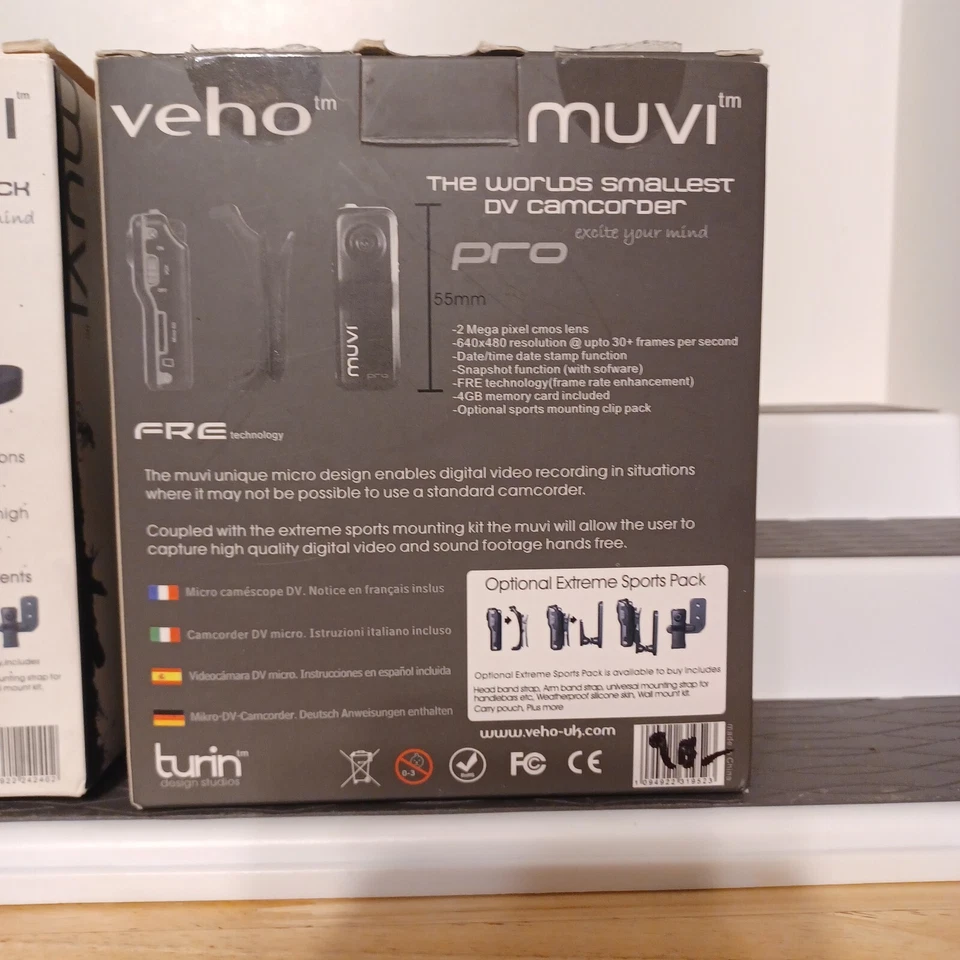 Veho Muvi Pro The Worlds Smallest Micro DV Camcorder Mini Video Camera  - Image 3 of 4