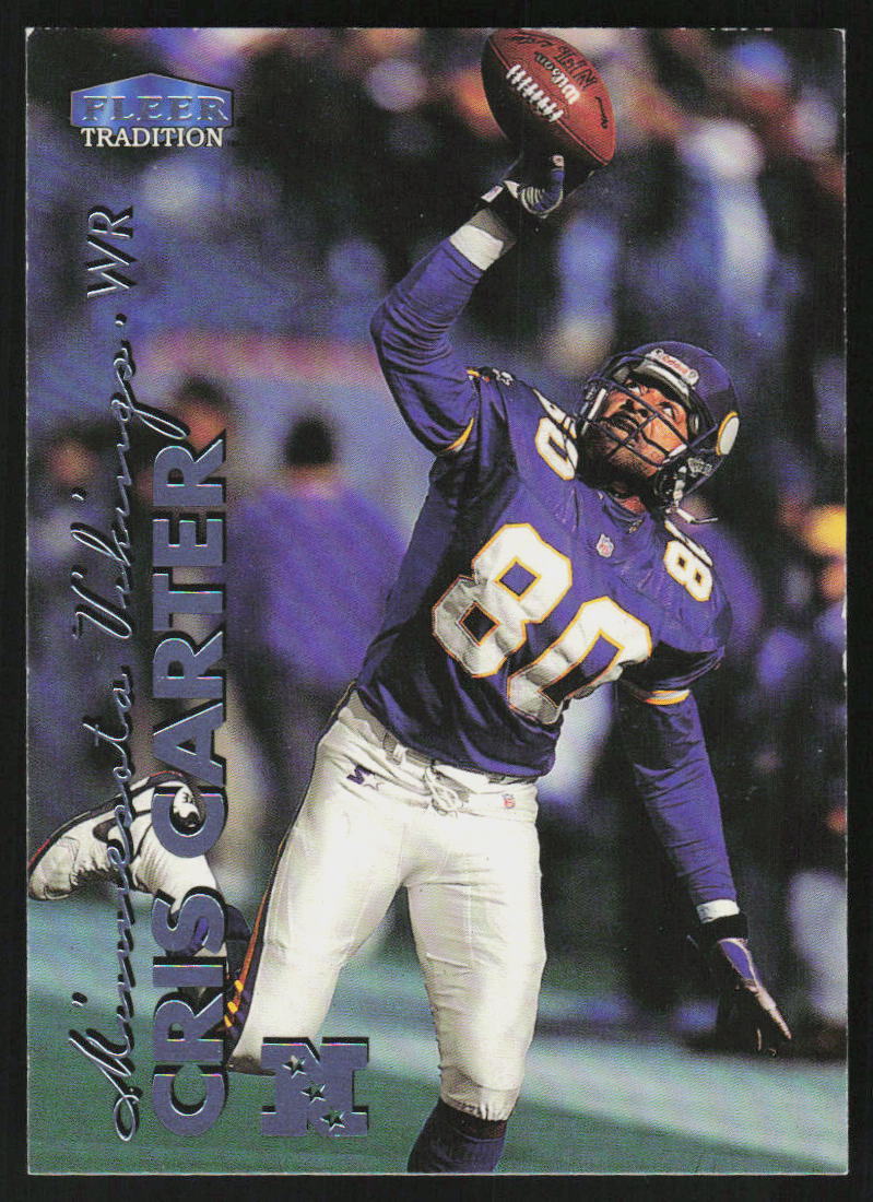 1999 Fleer Tradition Cris Carter #24 FOOTBALL Minnesota Vikings