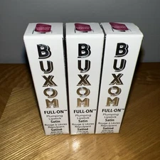 Lot of Three New Buxom MAGENTA MAVEN Full On Plumping Lipstick Satin .09 oz