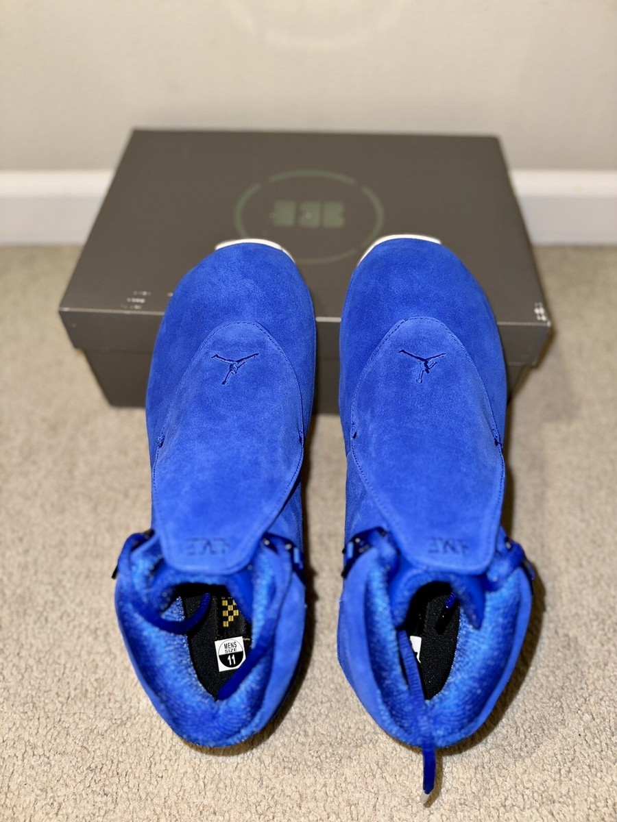 Size 11 - Air Jordan 18 Retro Blue Suede for sale online | eBay