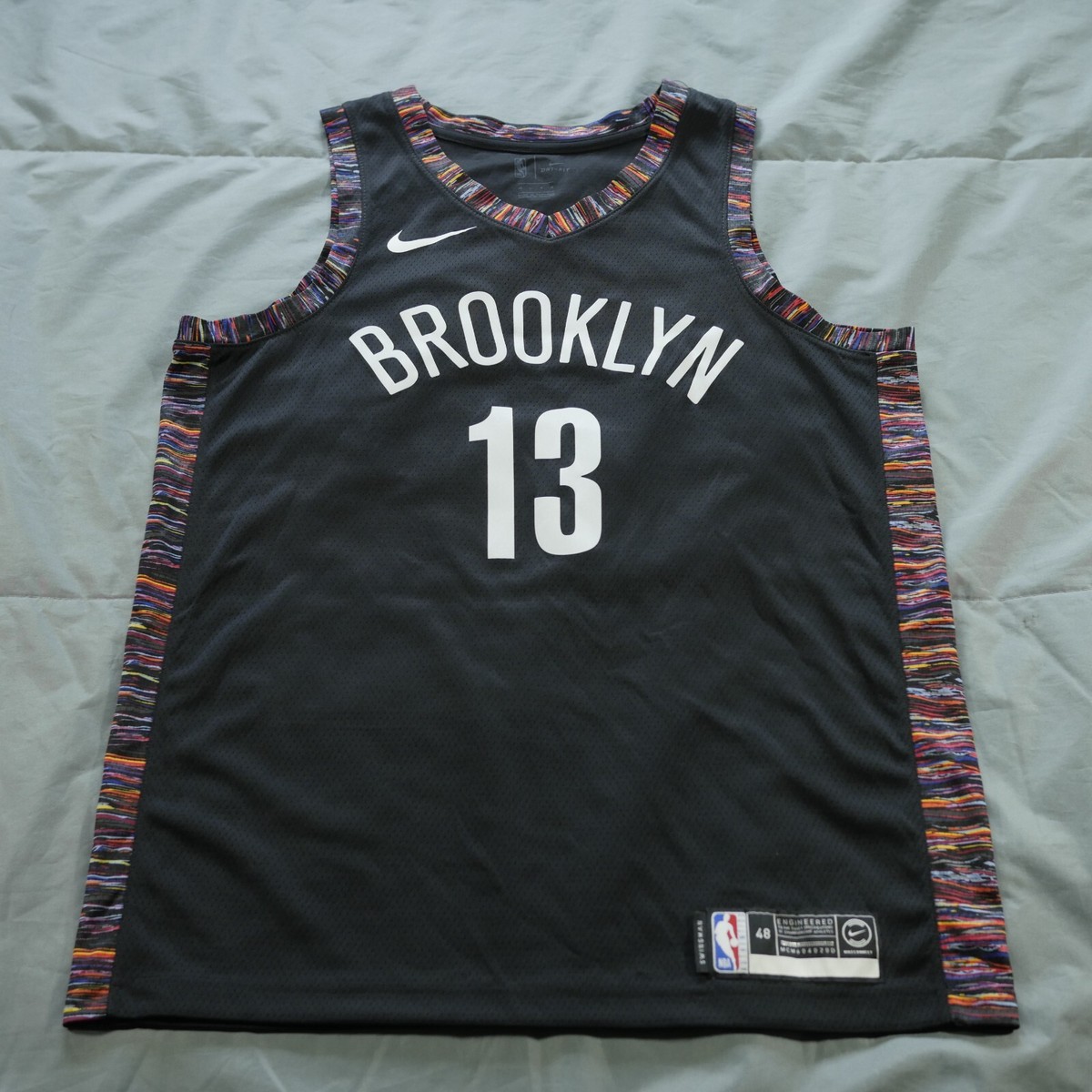 NBA BROOKLYN NETS City Edition ジャージ 48 Brooklyn Nets Jersey Large 48 Black City Edition Swingman 13