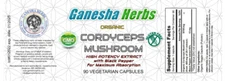 CORDYCEPS SINENSIS MUSHROOM High Potency Extract 2 bottles (180 capsules total)
