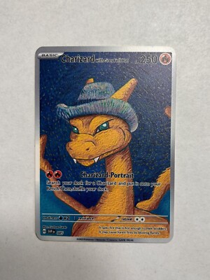 Charizard with Grey Felt Hat Van Gogh Black Star Promo Fan Art