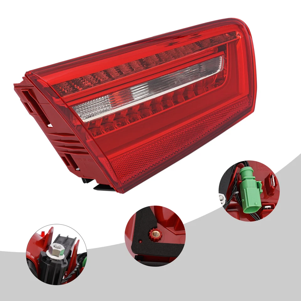 Left Inner LED Tail Light For 2010 2011-2016 AUDI A6 C7 Driver Side Trunk Lamp Foto 2 de 4