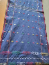 Blue Cotton Tablerunner 14 x 54"