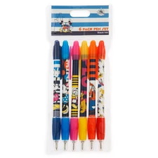 Disney Parks Mickey & Friends Classic 6 Pack Pen Set  - NEW