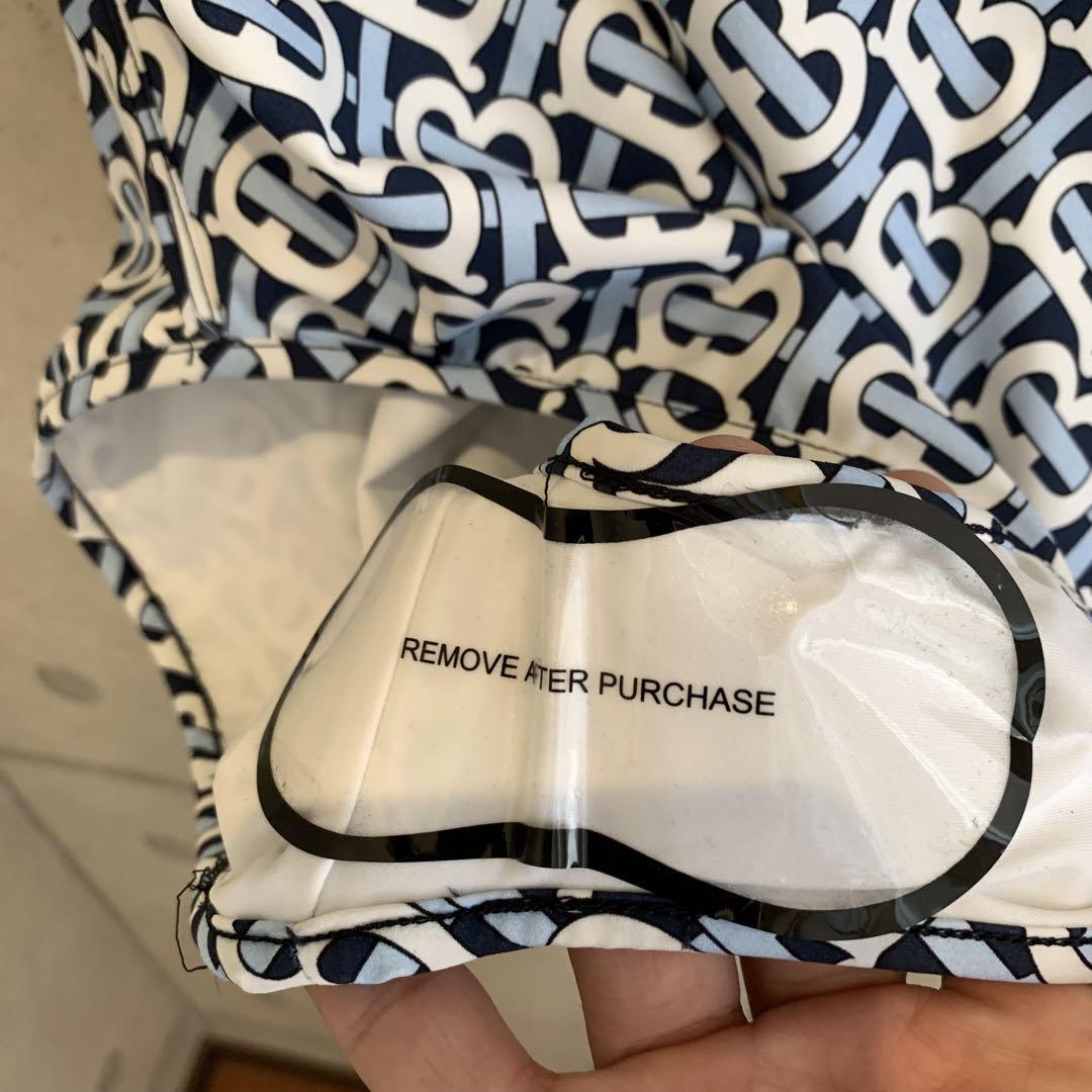 New Burberry Women's Swimwear M size Navy Blue No Box One New Burberry Women's Swimwear M size Navy Blue No Box One