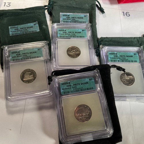 2004 2005 PR 70 4 Coin Nickel Set - Bild 2 von 7