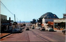 Vintage Postcard 5th Street Street View Looking West Morro Bay California B9