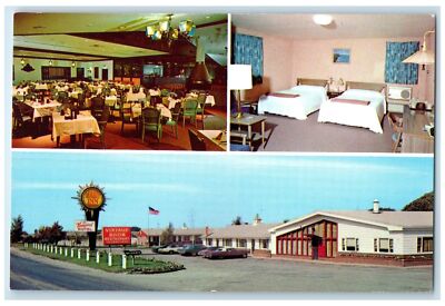 c1960s Quality Inn Vineyard Exterior Roadside Scene Dunkirk New York NY Postcard