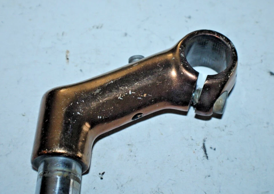 Vástago de pluma vintage 22,2 mm 80 mm 32º elevación 25,4 mm carretera voladizo oro ¡Envío a EE. UU.! Foto 2 de 4