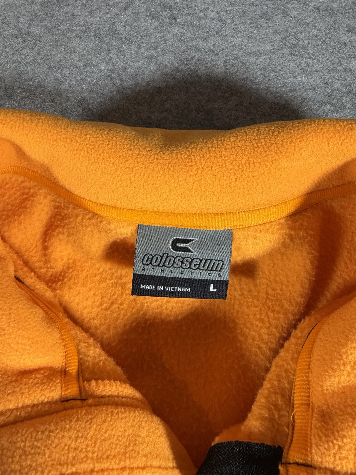 Colosseum Tennessee Volunteers Vest Mens L Orange Black Fleece VOLS Embroidered thumbnail 5