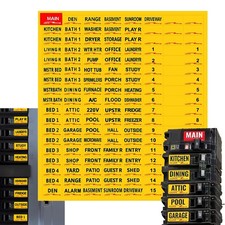 Premium Durable Circuit Breaker Labels, Electrial Panel Labels,129 Waterproof...