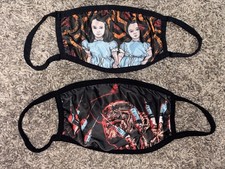2 Horror Themed Protective Cloth Face Masks Freddy Krueger The Shining Twins