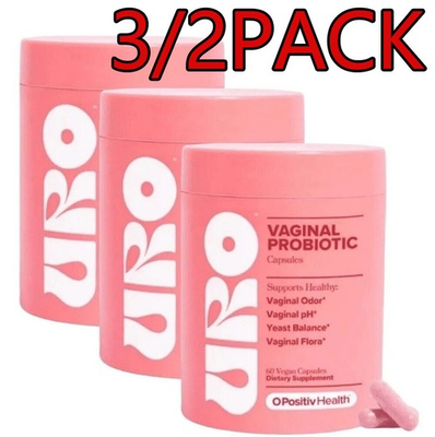 #ad 3 2PACK URO O Positiv Vaginal Probiotics for Women pH Balance W Prebiotics $11.86