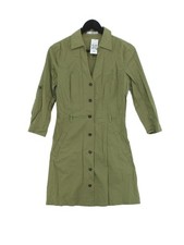 MNG Shirt Midi Dress S in Green