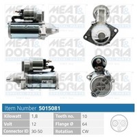 Meat & Doria Starter FüR Opel Corsa D S07 1.3 Cdti F08 F68 A H00 Chevrolet