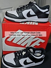Nike Dunk Low GS Panda Black/White Shoes New In Box Youth Size 5Y