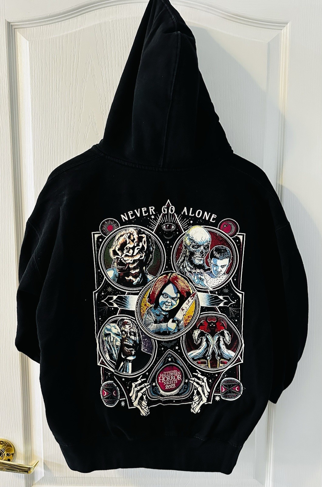 Universal Studios Stranger Things Black Full Zip … - image 1