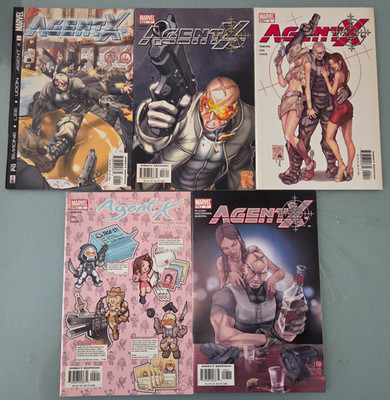 AGENT X SET OF 5 ISSUES (2002) MARVEL COMICS UDON! GAIL SIMONE! X-MEN!