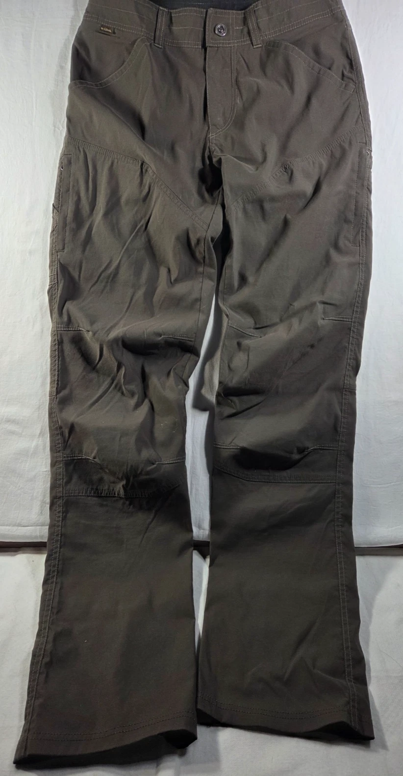 KRUHL "Born In The Mountains" mens Brown Pants Nylon Hiking Size 30/35