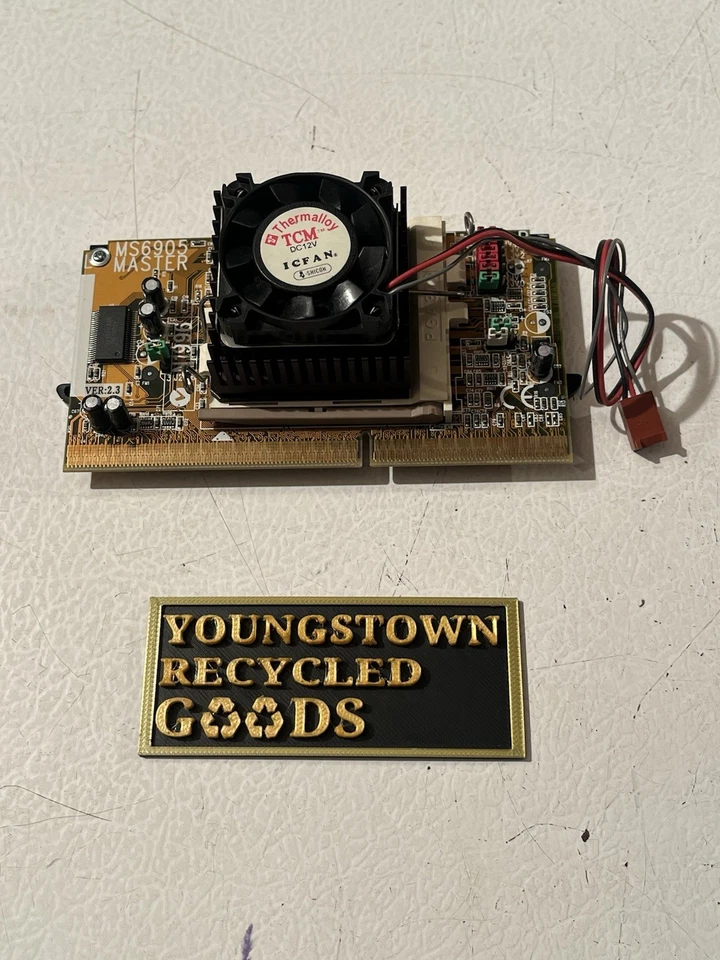 MSI MS6905 MASTER VER.2.3 CPU CONVERTER PGA370-SLOT 1 SSOCKET ADAPTER MIT CPU+LÜFTER - Bild 3 von 4