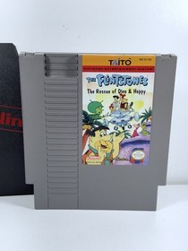 The Flintstones: The Rescue of Dino & Hoppy NES Nintendo Original Game TESTED