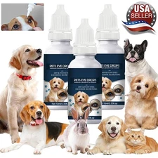 Eye Drops for Pets Bacterial,Viral and Fungal & Infections Dog Cat Treatment US