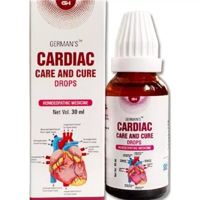 German Homeo Cardiac Drops (30ml x 2) Relieves Anxiety - Heart tonic