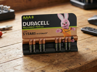 8 Duracell Akku AAA 750mAh wiederaufladbare AAA Batterien im 8er Blister NEU