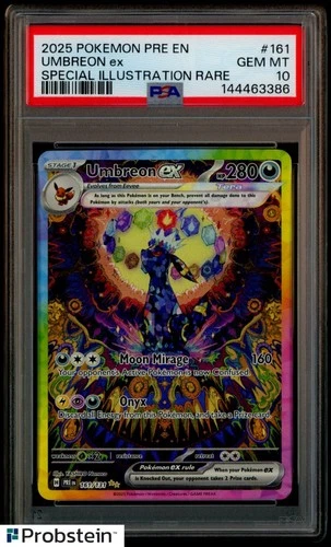 2025 Pokemon Pre En Special Illustration Rare #161 Umbreon ex PSA 10 GEM MINT