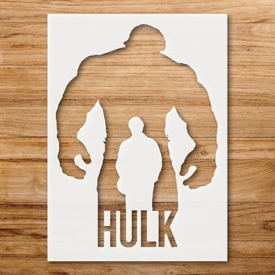 Hulk Character Wall Art Reusable Plastic Stencil for DIY Crafts - StencilAir