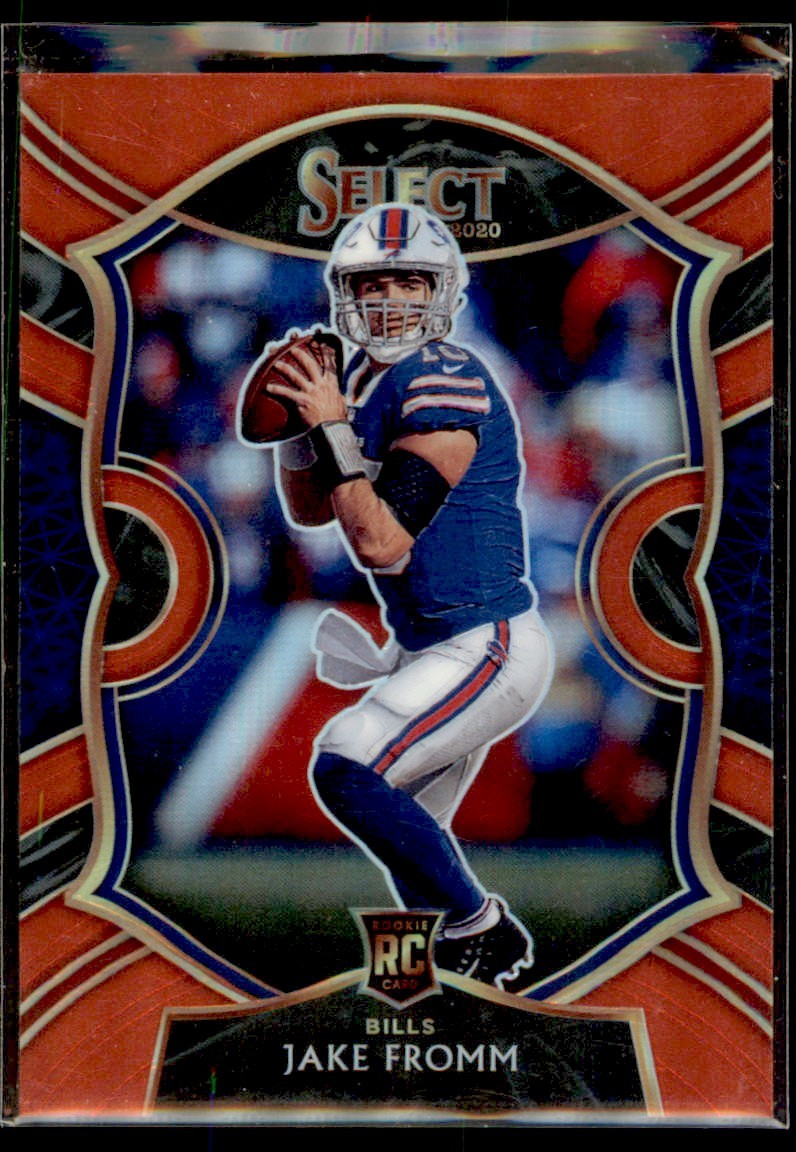 Jake Fromm 2020 Panini Select Red Prizm Concourse RC /99 #49 Buffalo Bills