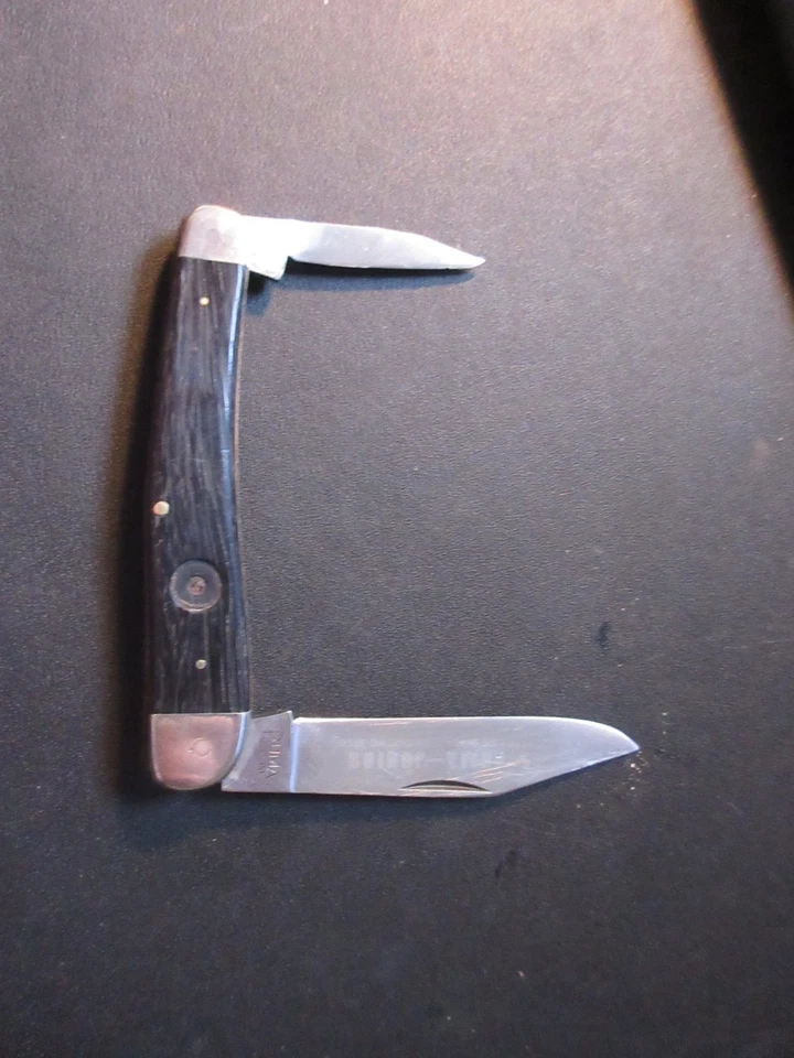 Vintage 1971 Puma Junior 835 Knife Germany Wood Knife Hunter Folding - Image 4 of 4