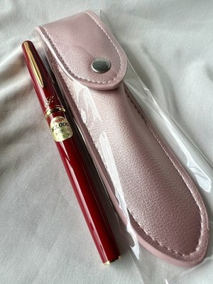 Vintage Pilot Lady Fountain Pen   Red Barrel, Fine Nib, Unused, Japan 1980