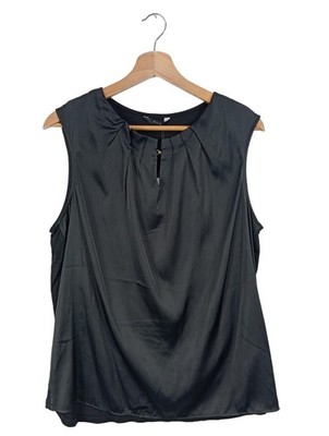 YESSICA PREMIUM ärmellose Bluse Damen Bluse Gr. DE 38 schwarz Casual-Look