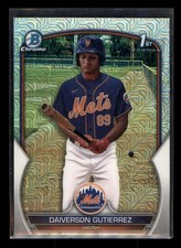 2023 Bowman Chrome Daiverson Gutierrez #BCP-154 Prospects Mojo Refractor