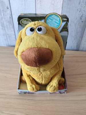 Seltener Disney Store 10 Zoll DUG Hund sprechender Plüsch von Pixar Movie Up - Neu im Karton