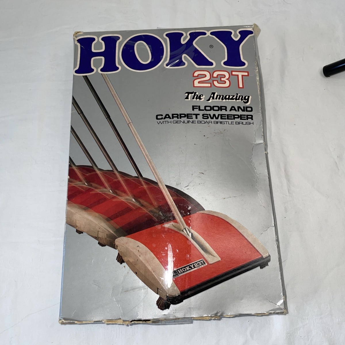 Vtg 70's NEW Hoky 23T Floor and Carpet Sweeper RotorBrush - Orange