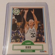 Fleer Larry Bird #8 Boston Celtics NBA 1990-91 Basketball Card