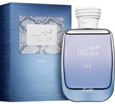 Rasasi Hawas Ice for Him EDP Perfume Cologne 3.4 OZ/100 ML Brand new