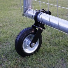 6" Heavy Duty Farm Gate Wheel, Black, 1 Pack