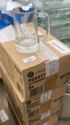 6 Libbey Maxim 920277 Nucleiated Beer Tankards